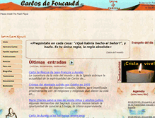 Tablet Screenshot of carlosdefoucauld.es